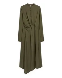 Arket Midi-Wickelkleid Khaki