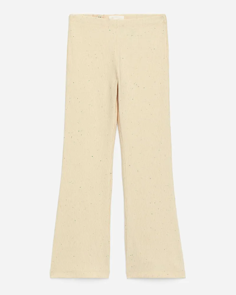 Arket Ausgestellte Gerippte Leggings -Weiß Weiß