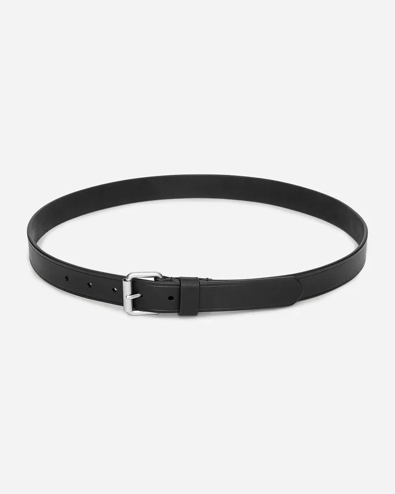Arket Schmaler Ledergürtel -Schwarz Schwarz