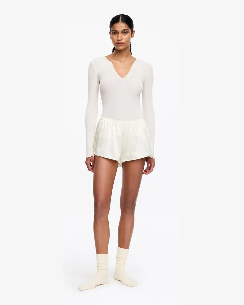 Arket Shorts Aus Stretch-Seide -Weiß Weiß