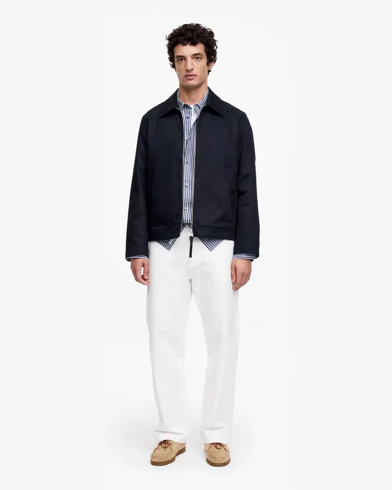 Arket Harrington-Jacke Aus Baumwolle -Blau Blau