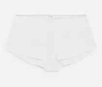 Hotpants Aus Durchsichtiger Baumwolle -Weiß