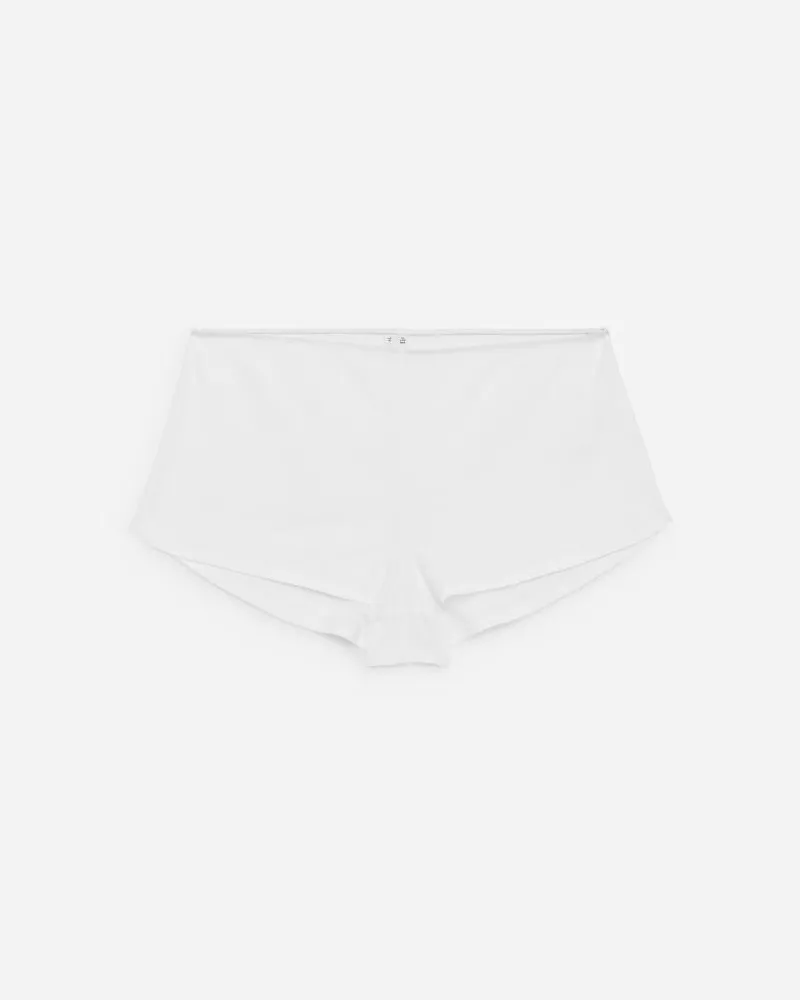 Arket Hotpants Aus Durchsichtiger Baumwolle -Weiß Weiß