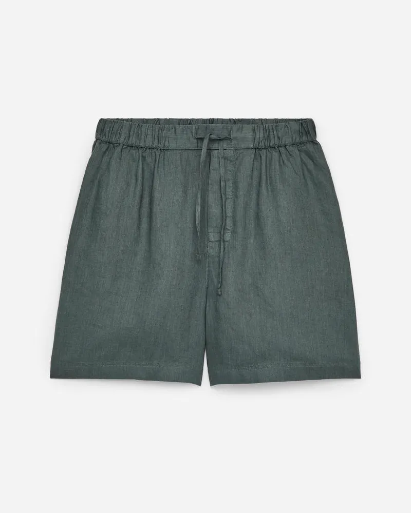 Arket Leinen-Shorts -Grün Grün