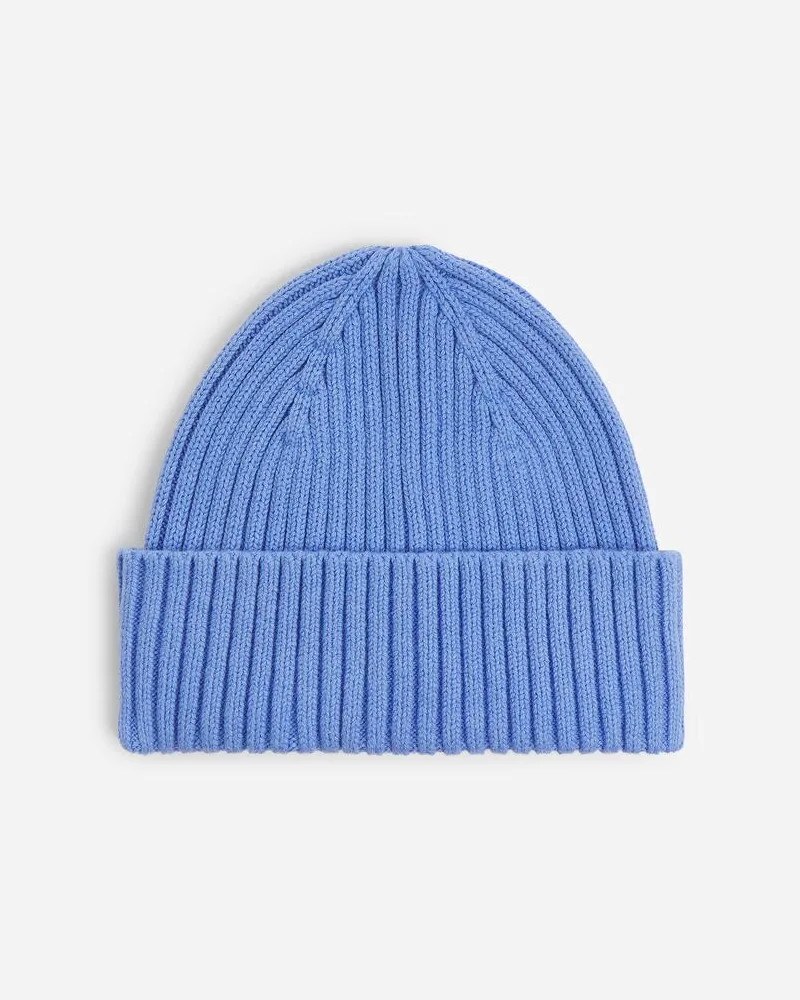 Arket Rippstrickmütze -Blau Blau