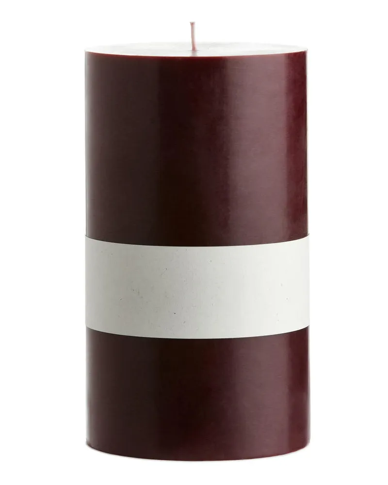 Arket Stumpenkerze, 17,5 Cm - Rot Weinrot
