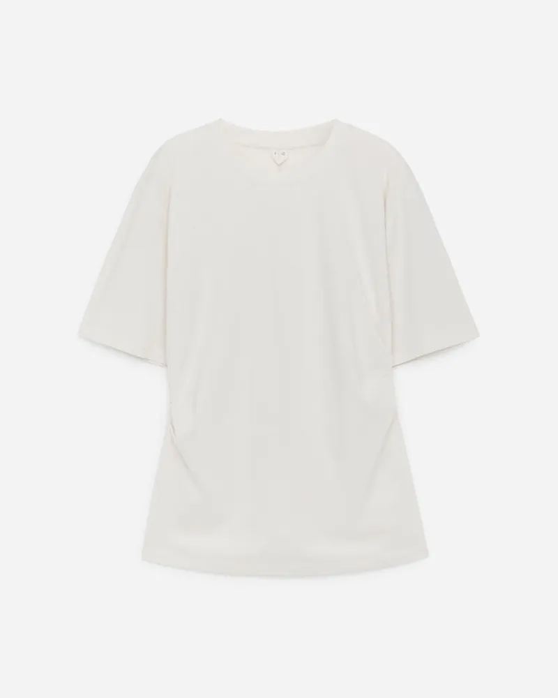 Arket Drapiertes T-Shirt -Weiß Weiß