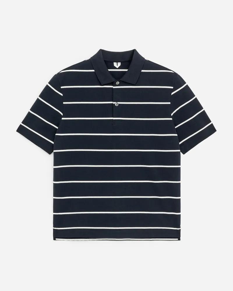 Arket Pikee-Poloshirt -Blau Blau