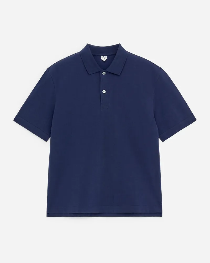 Arket Pikee-Poloshirt -Blau Blau