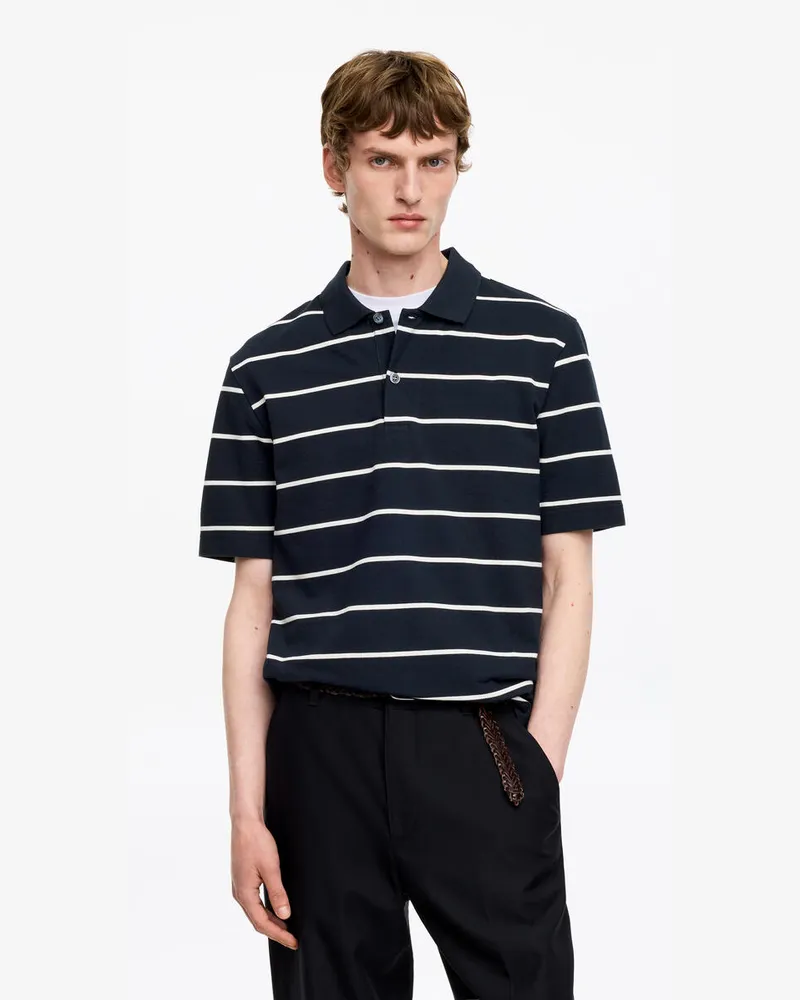 Arket Pikee-Poloshirt -Blau Blau