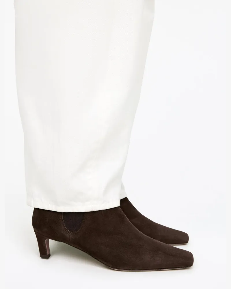 Arket Stiefelette Aus Veloursleder -Braun Braun