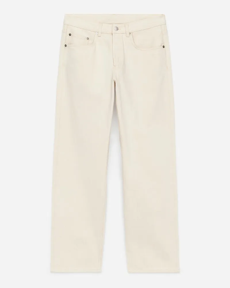 Arket OCEAN Loose Straight Jeans -Beige Beige