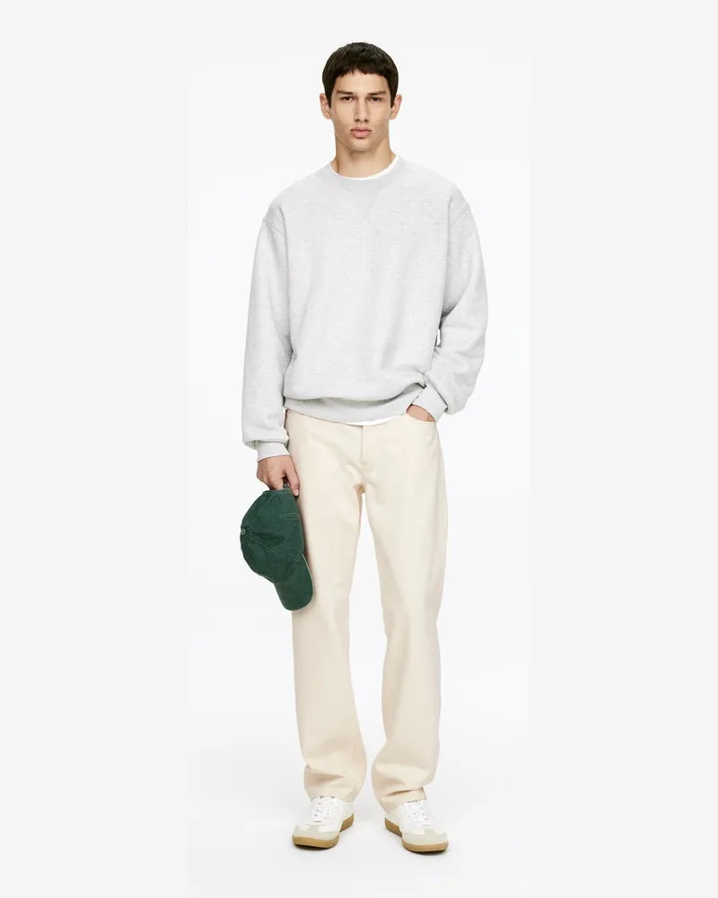 Arket OCEAN Loose Straight Jeans -Beige Beige
