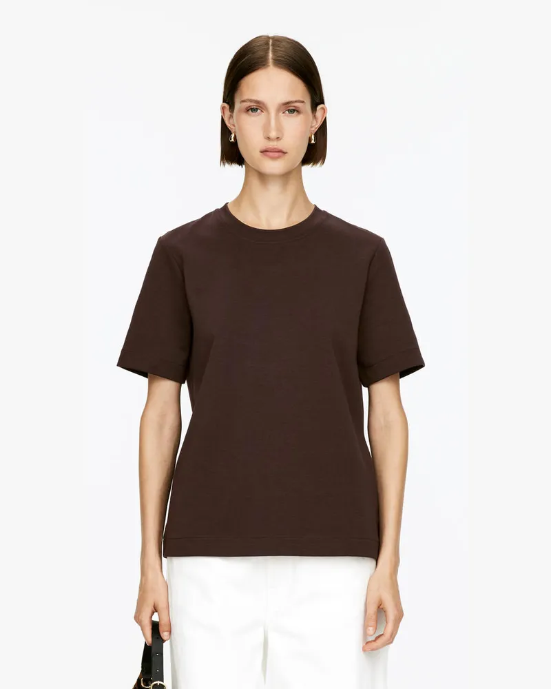Arket PEARL Schweres T-Shirt -Braun Braun