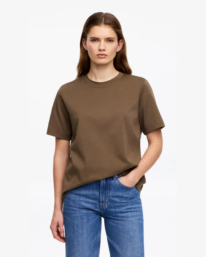 Arket PEARL Schweres T-Shirt -Braun Braun