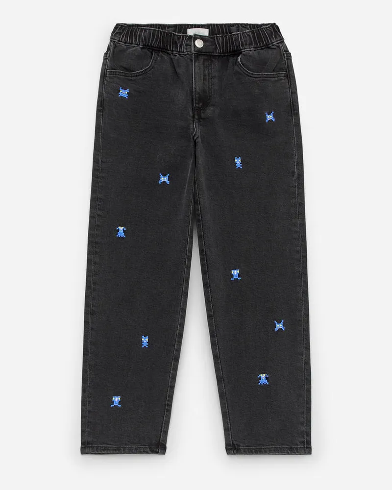 Arket Bestickte Jeans -Schwarz Schwarz