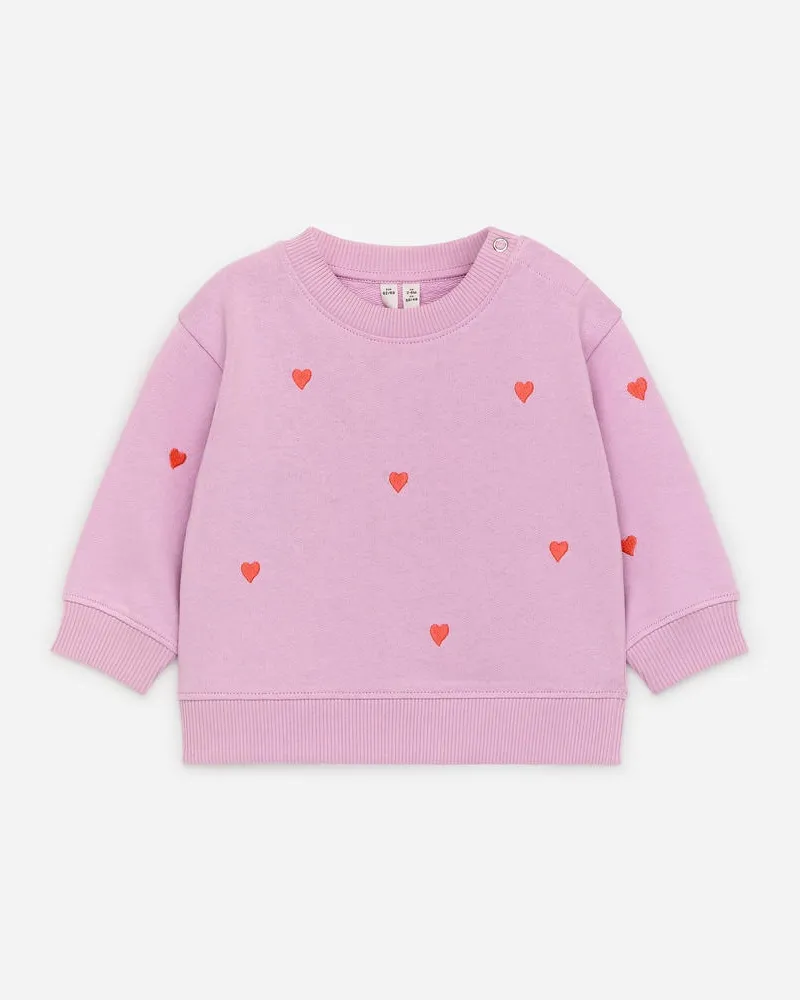 Arket Baumwoll-Sweatshirt Mit Stickerei -Rosa Rosa
