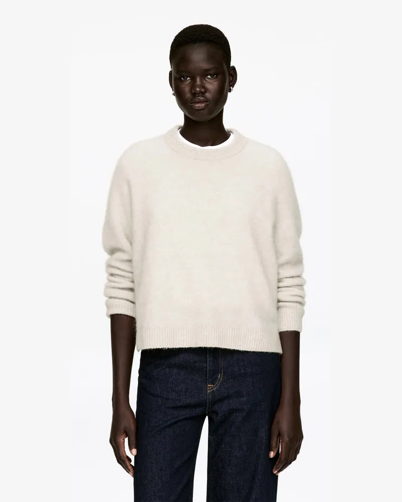 Arket Pullover Aus Alpakawolle Und Wolle -Beige Beige