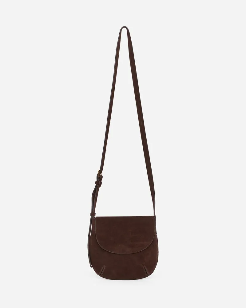 Arket Umhängetasche Aus Veloursleder -Braun Braun