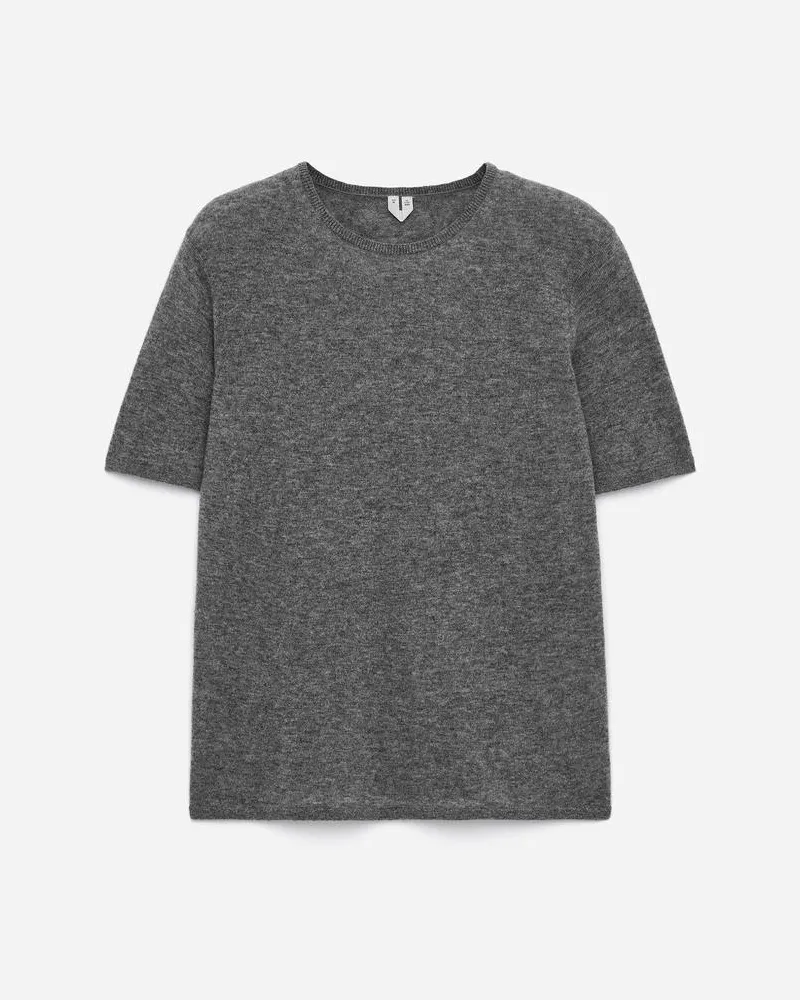 Arket Oberteil Aus Reinem Kaschmir -Grau Grau