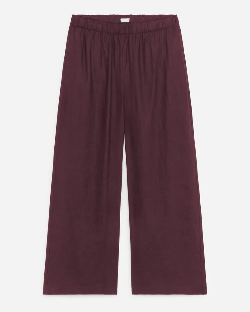 Arket Weite Leinenhose -Lila Lila