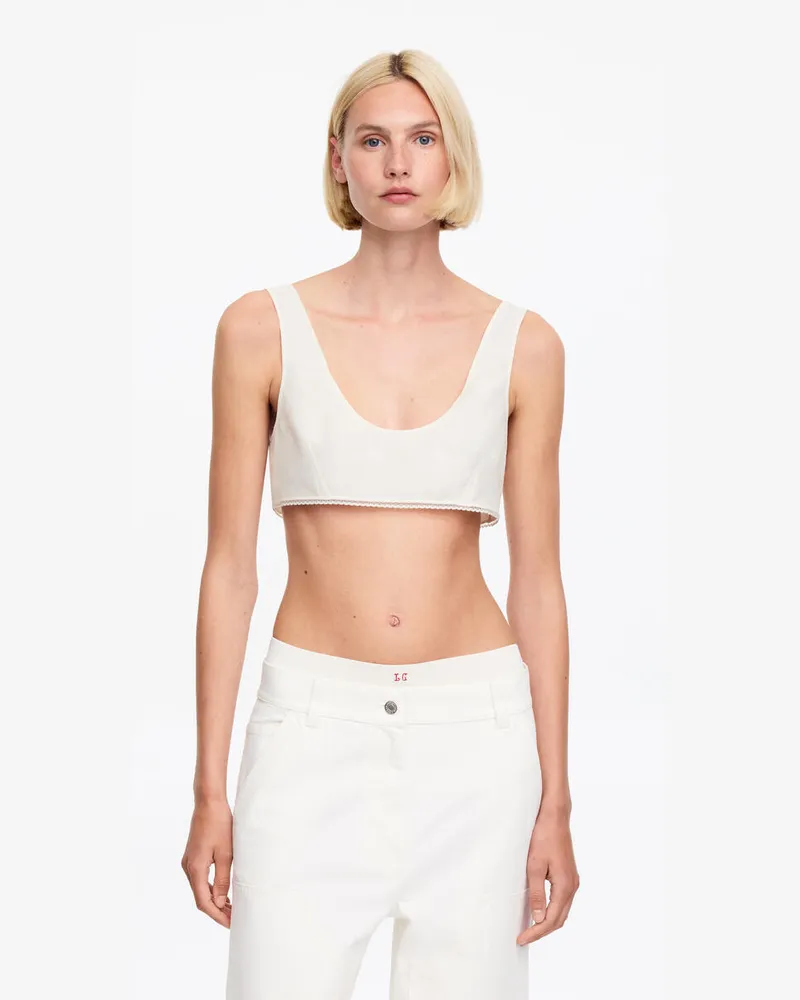 Arket ARKET Und Laila Gohar Bralette-Top -Weiß Weiß