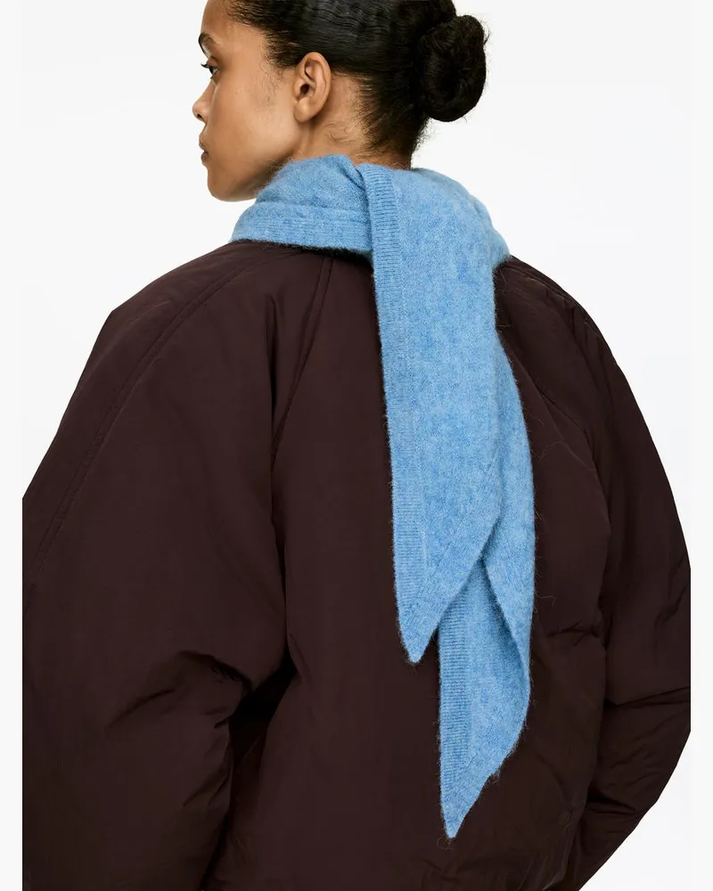 Arket Tuch Aus Alpakawolle Und Wolle -Blau Blau