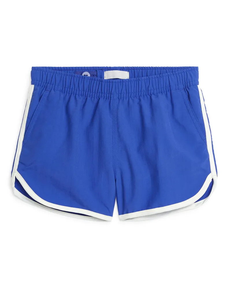Arket Badeshorts Mit Kontrastfarbenen Paspeln -Blau Blau