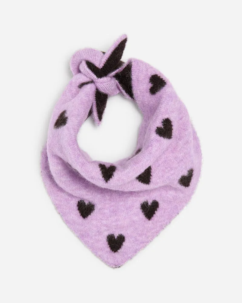 Arket Strickschal Aus Wollmischung -Lila Lila