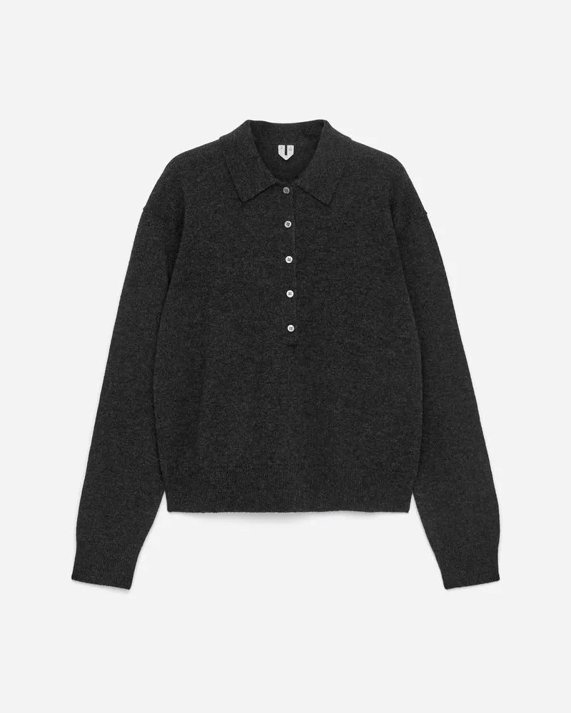 Arket Polopullover Aus Wolle -Grau Grau