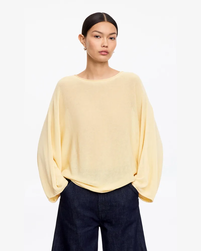 Arket Top Mit Drapierung -Gelb Gelb