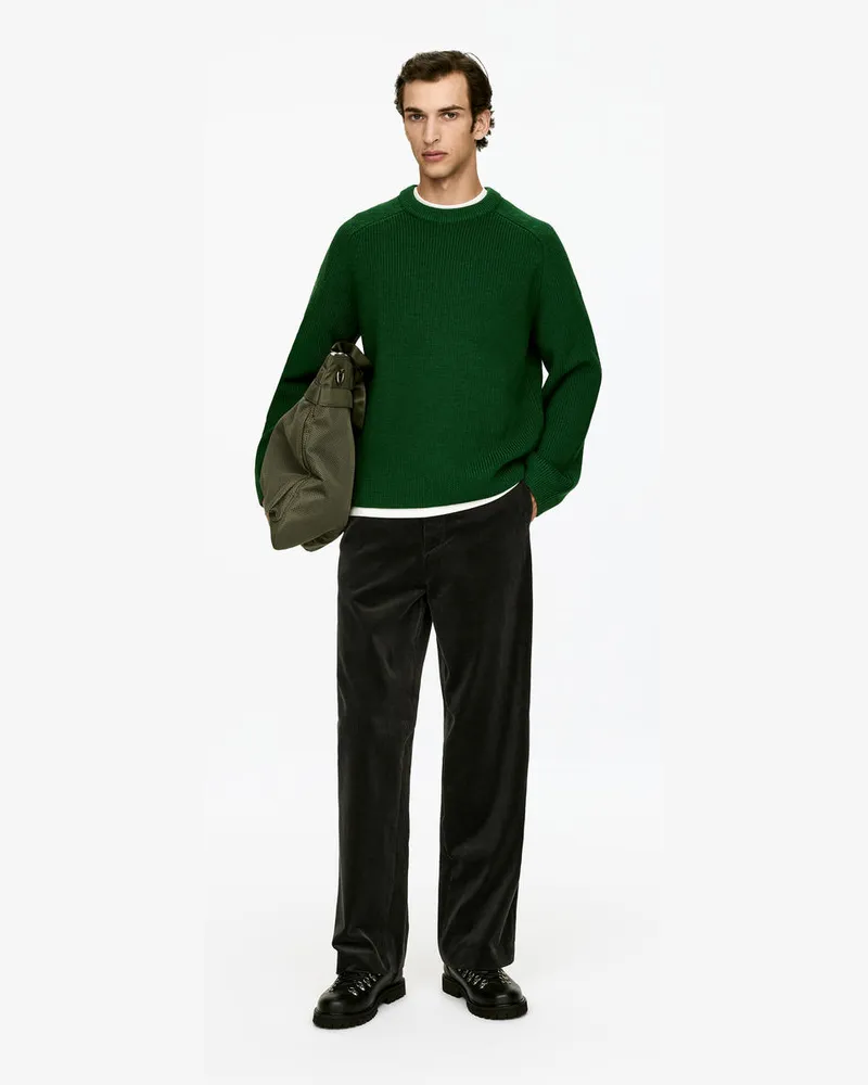 Arket Lockere Cordhose -Grün Grün