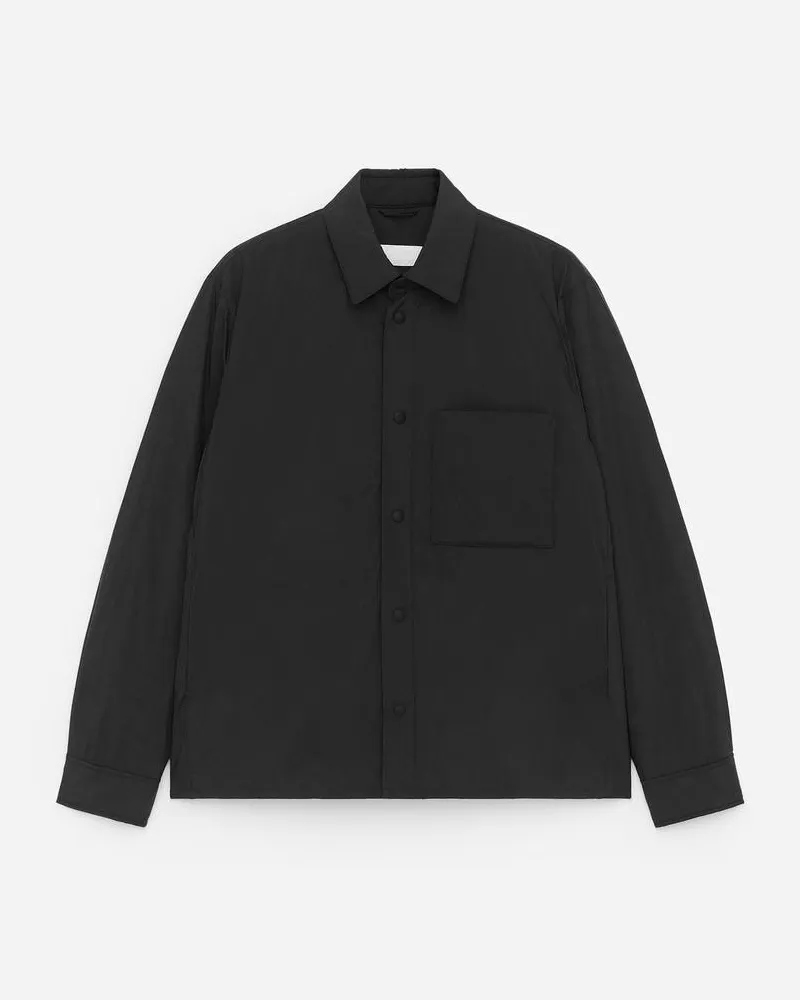 Arket Leicht Gefüttertes Overshirt -Schwarz Schwarz