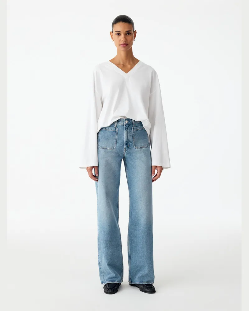 Arket LUPINE Flared Jeans -Blau Blau