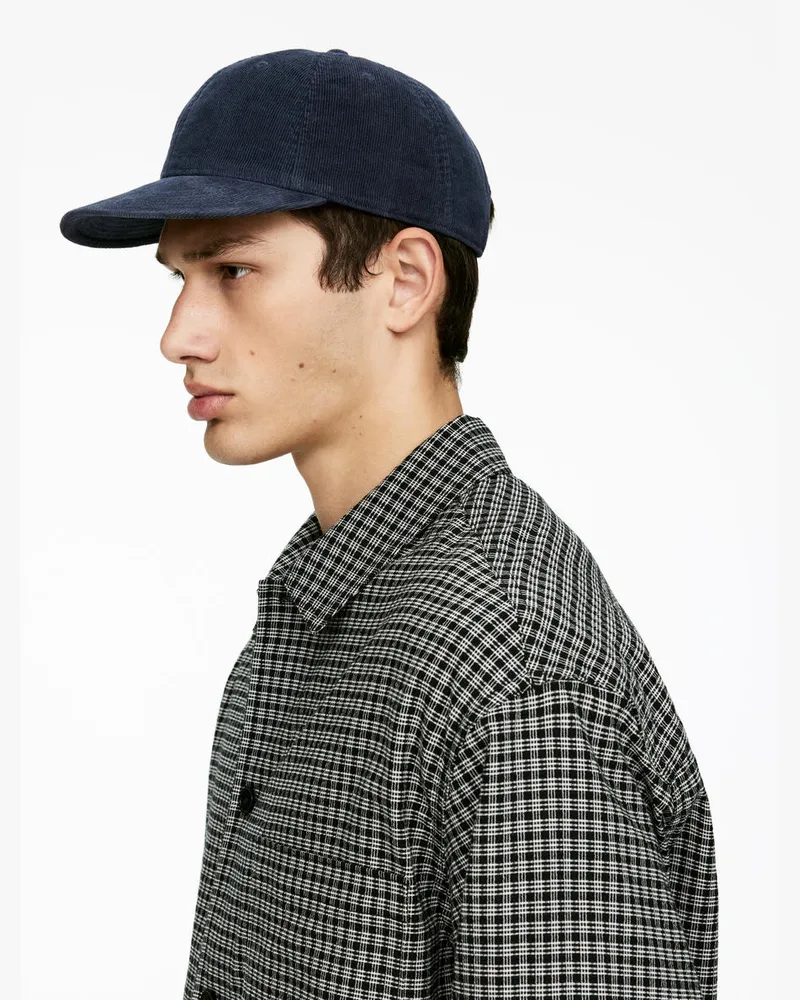 Arket Cap Aus Cord -Blau Blau