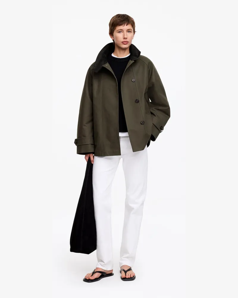 Arket Lockere Baumwolljacke -Grün Grün