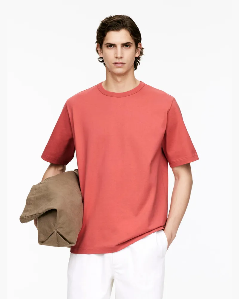 Arket Oversize-T-Shirt 270 GSM -Rot Rot