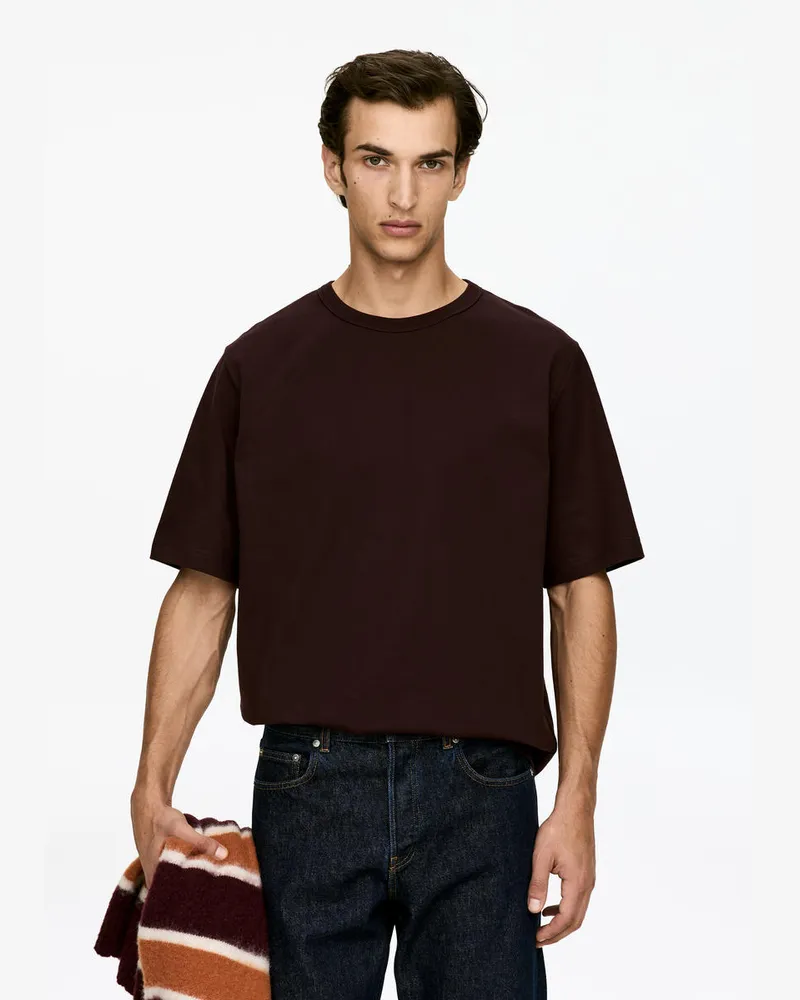 Arket Oversize-T-Shirt 270 GSM -Rot Rot