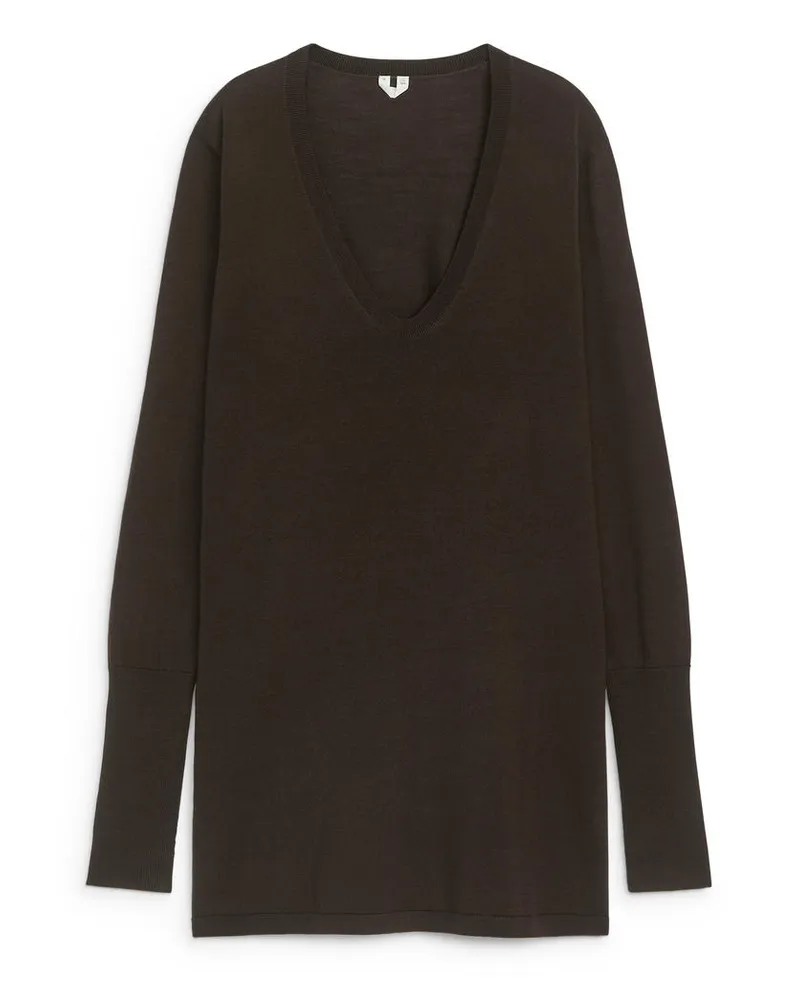Arket Pullover Aus Nativa-Wolle - Braun Dunkelbraun