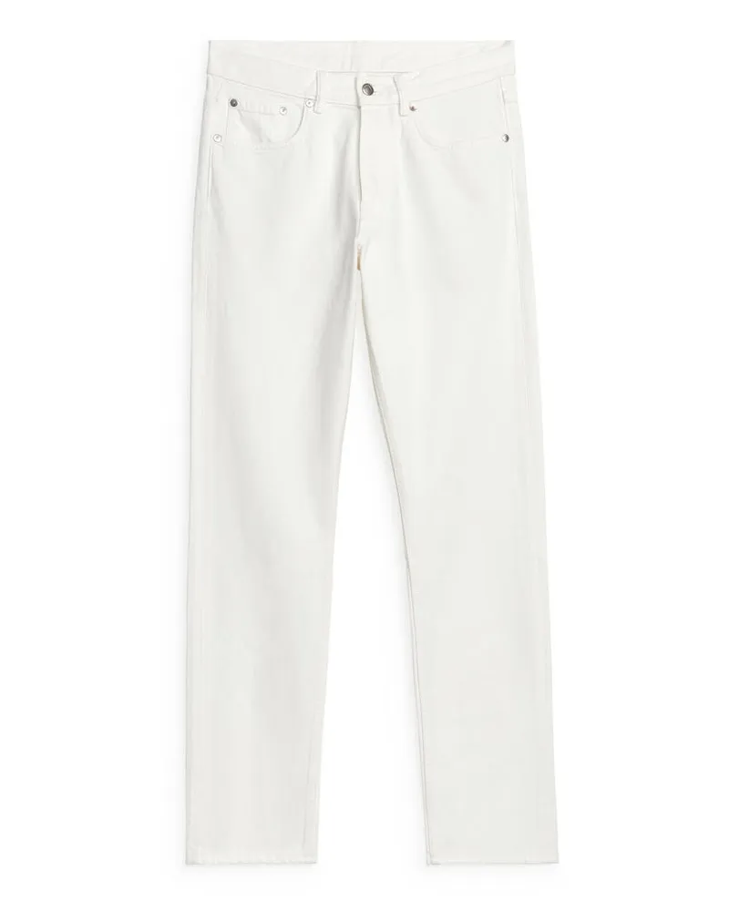 Arket Park Regular Straight Jeans - Weiß Weiß