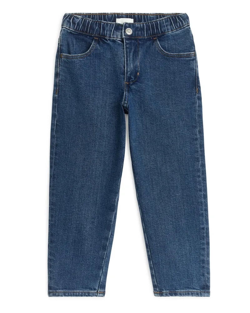 Arket Pull-On-Jeans - Blau Mittelblau