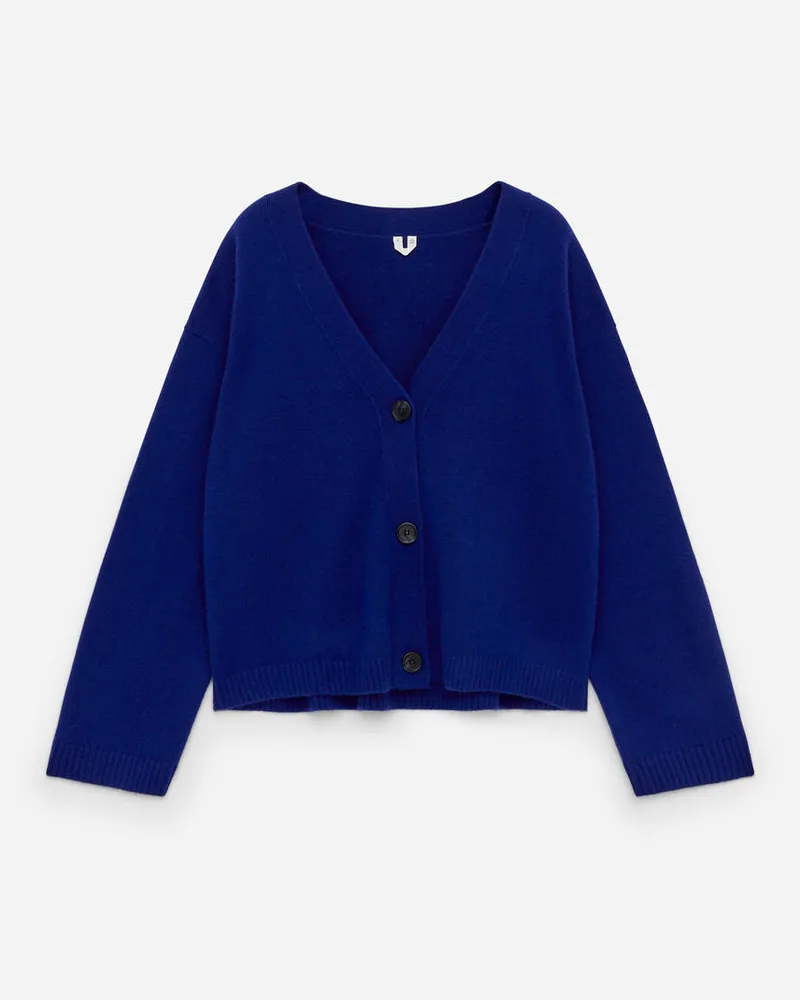Arket Strickjacke Aus Kaschmir Und Wolle - Blau Ultramarin