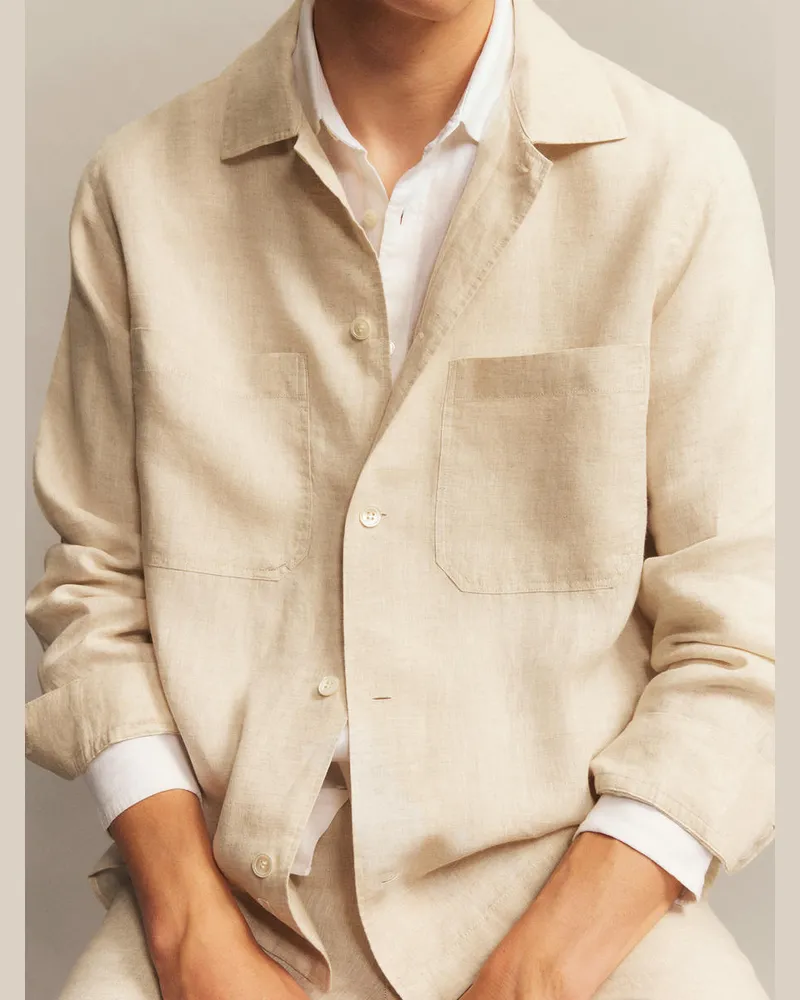 Arket Lockeres Leinenhemd -Beige Beige