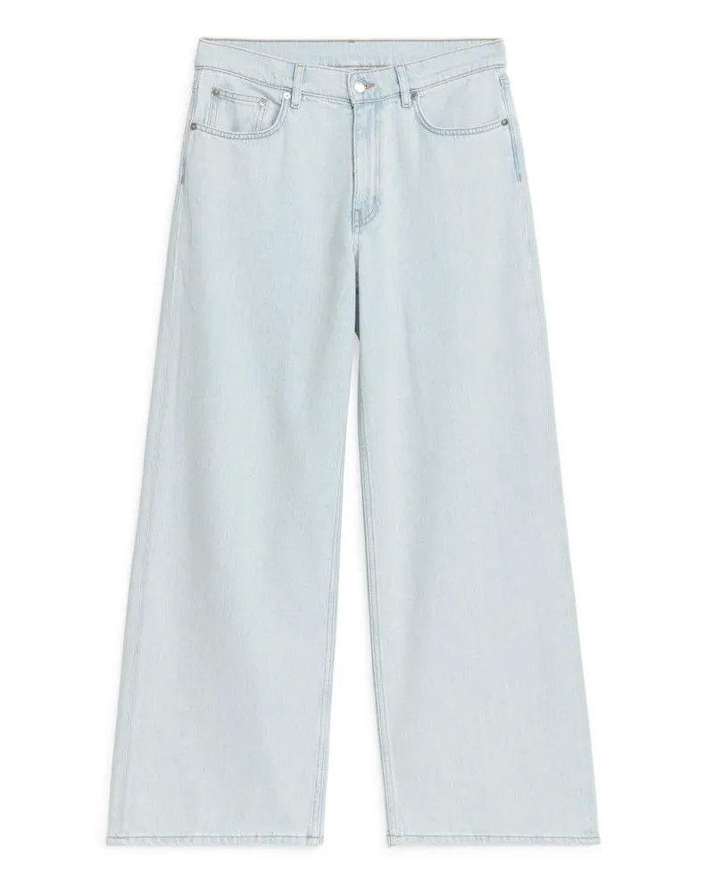 Arket Cloud Loose Jeans Mit Weitem Bein - Blau Hellblau