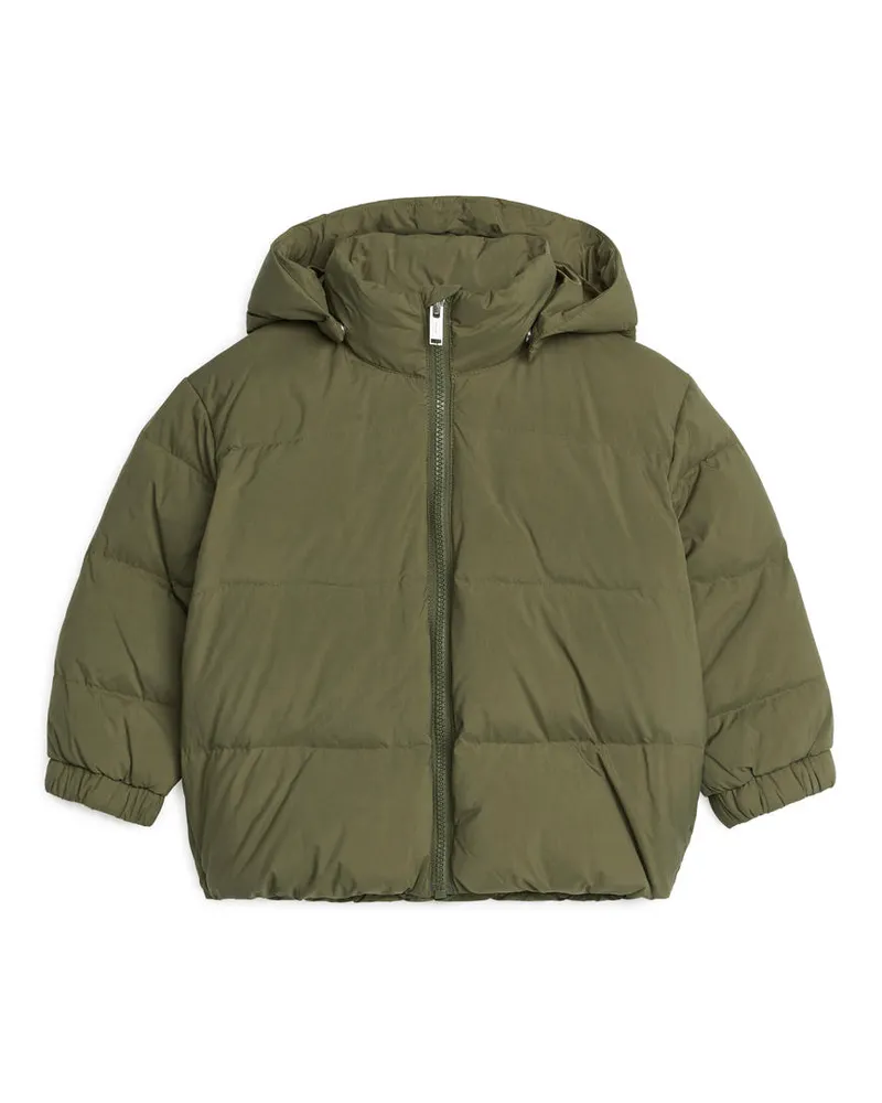Arket Upcycled Down™ Jacke - Grün Khaki