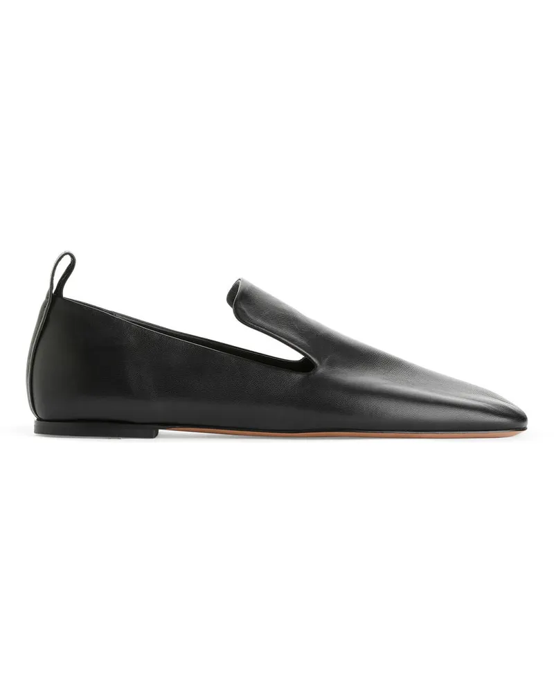 Arket Loafer aus Leder Schwarz