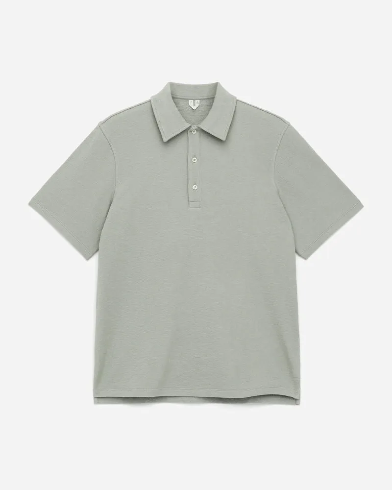 Arket Kurzärmliges Polohemd -Türkis Türkis