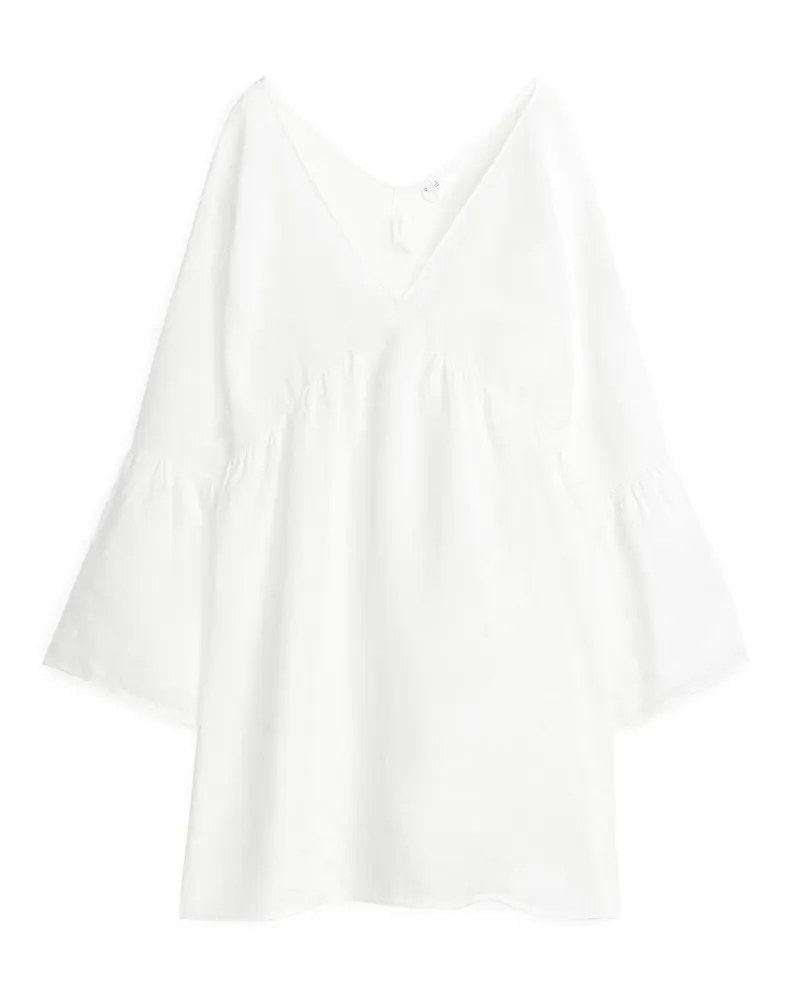 Arket Leinenkleid - Weiß Weiß