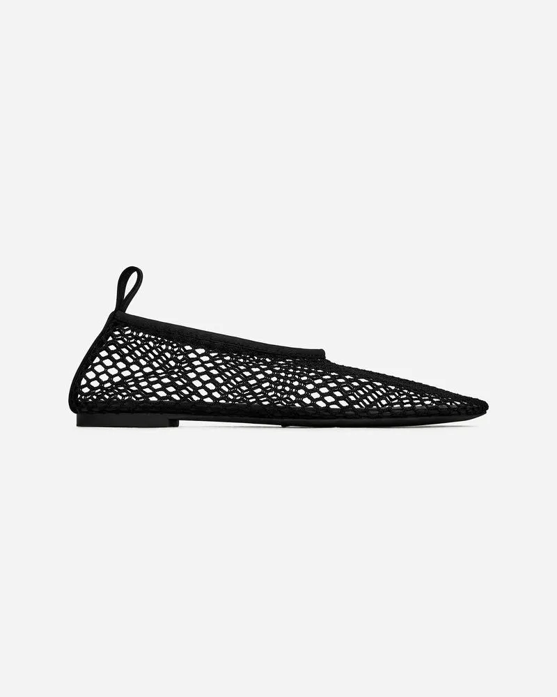 Arket Mesh-Ballerina - Schwarz Schwarz