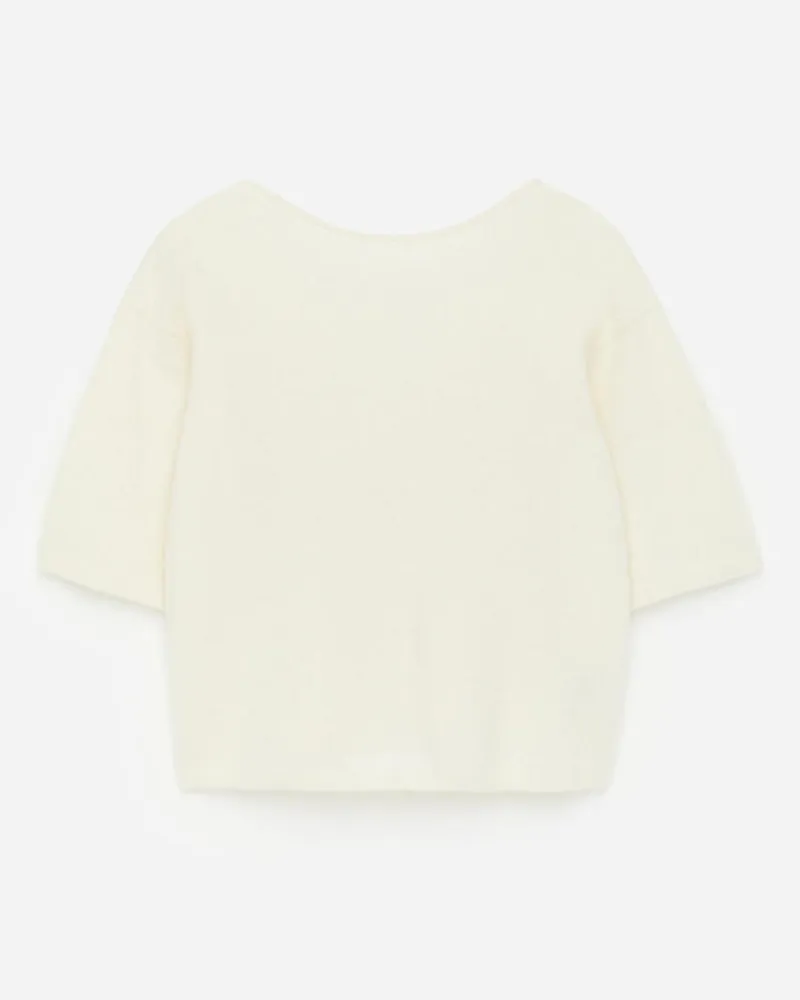 Arket Pullover Aus Alpakawolle Und Wolle - Weiß Cremeweiß